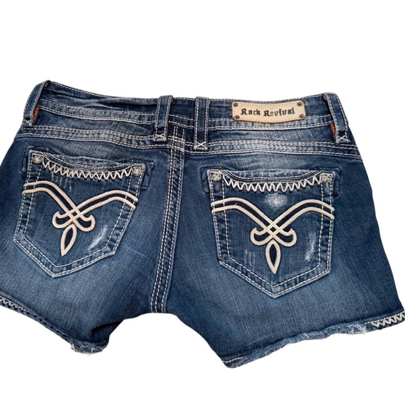 Rock Revival by Buckle Women’s Style Becky Denim Shorts Size 31 - Picture 10 of 10